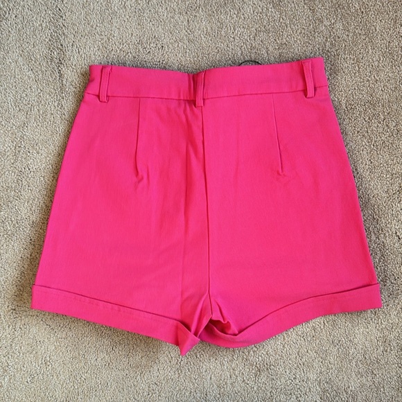 Hot pink denim shorts - Picture 4 of 4